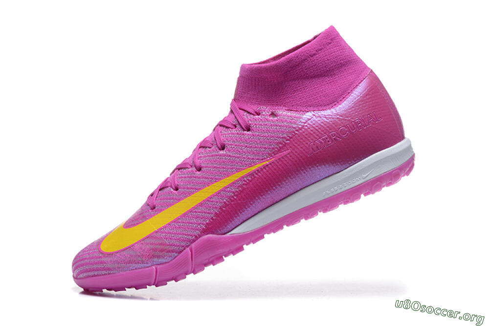 Nike Air Zoom Mercurial Superfly 10 Elite TF Football Shoes - PurpleYellow/White 8