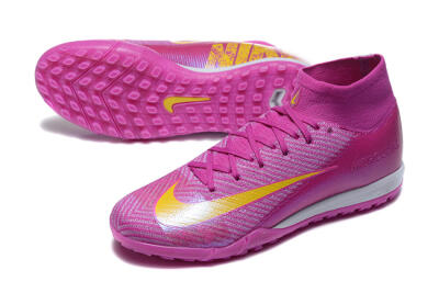 Nike Air Zoom Mercurial Superfly 10 Elite TF Football Shoes - PurpleYellow/White