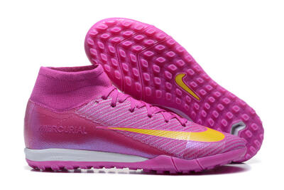 Nike Air Zoom Mercurial Superfly 10 Elite TF Football Shoes - PurpleYellow/White