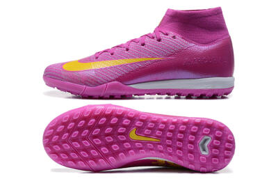 Nike Air Zoom Mercurial Superfly 10 Elite TF Football Shoes - PurpleYellow/White