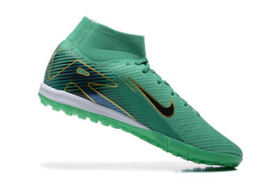 Nike Air Zoom Mercurial Superfly 10 Elite TF Football Shoes - Green/Gold/White