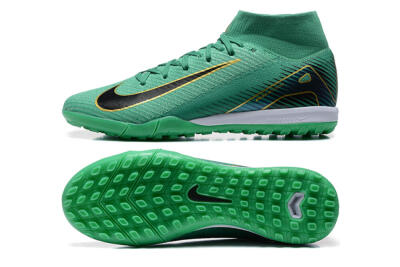 Nike Air Zoom Mercurial Superfly 10 Elite TF Football Shoes - Green/Gold/White