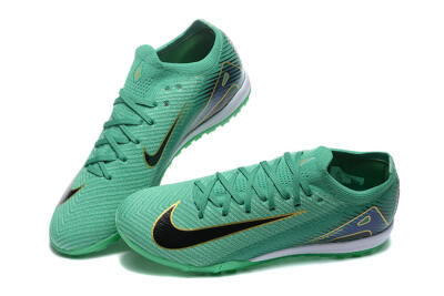 Nike Air Zoom Mercurial Vapor 16 Elite TF Football Shoes - Green/Black/Gold