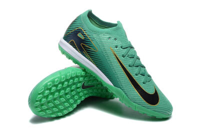 Nike Air Zoom Mercurial Vapor 16 Elite TF Football Shoes - Green/Black/Gold
