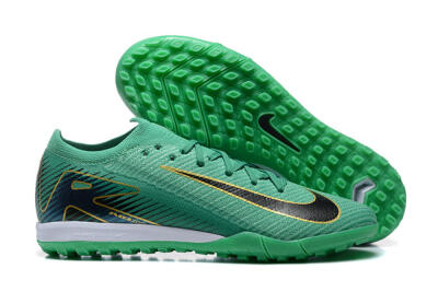 Nike Air Zoom Mercurial Vapor 16 Elite TF Football Shoes - Green/Black/Gold