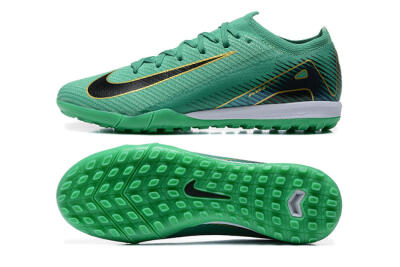 Nike Air Zoom Mercurial Vapor 16 Elite TF Football Shoes - Green/Black/Gold