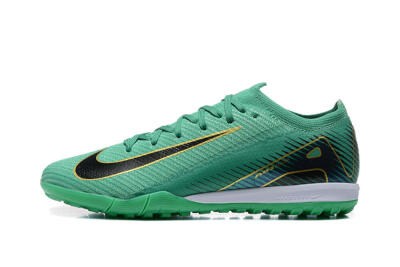 Nike Air Zoom Mercurial Vapor 16 Elite TF Football Shoes - Green/Black/Gold