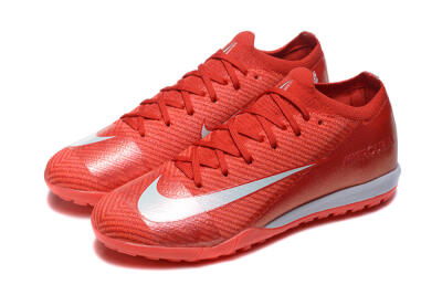 Nike Air Zoom Mercurial Vapor 16 Elite TF Football Shoes - Red/White