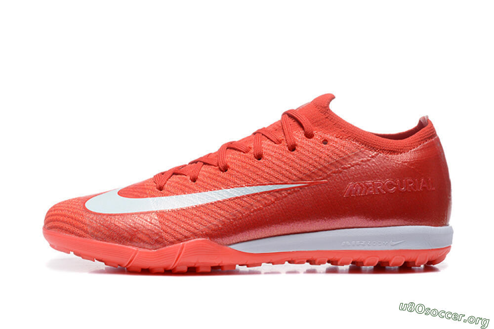 Nike Air Zoom Mercurial Vapor 16 Elite TF Football Shoes - Red/White 3