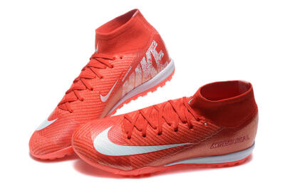 Nike Air Zoom Mercurial Superfly 10 Elite TF Football Shoes - Red/White