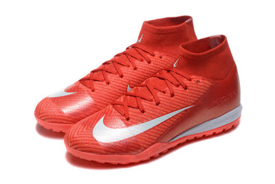 Nike Air Zoom Mercurial Superfly 10 Elite TF Football Shoes - Red/White