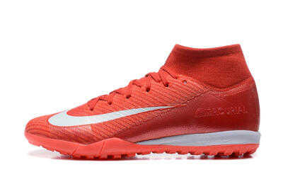 Nike Air Zoom Mercurial Superfly 10 Elite TF Football Shoes - Red/White