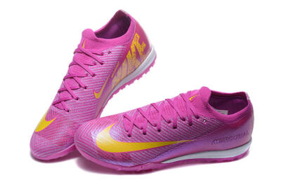 Nike Air Zoom Mercurial Vapor 16 Elite TF Football Shoes - Pink/Yellow/White