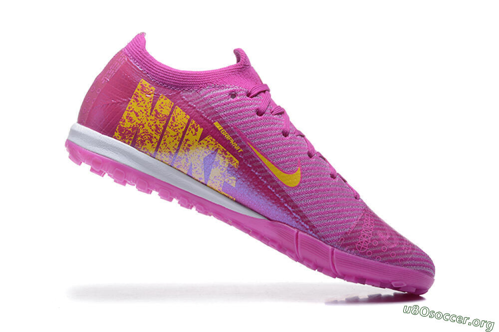Nike Air Zoom Mercurial Vapor 16 Elite TF Football Shoes - Pink/Yellow/White 7