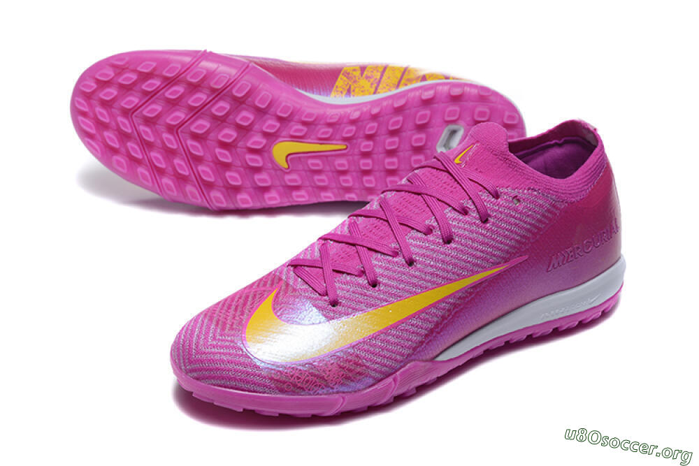 Nike Air Zoom Mercurial Vapor 16 Elite TF Football Shoes - Pink/Yellow/White 0