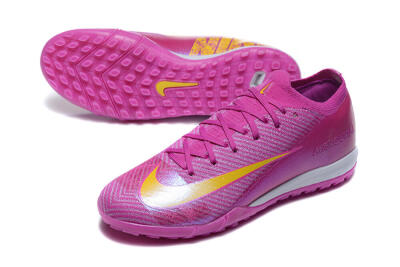 Nike Air Zoom Mercurial Vapor 16 Elite TF Football Shoes - Pink/Yellow/White
