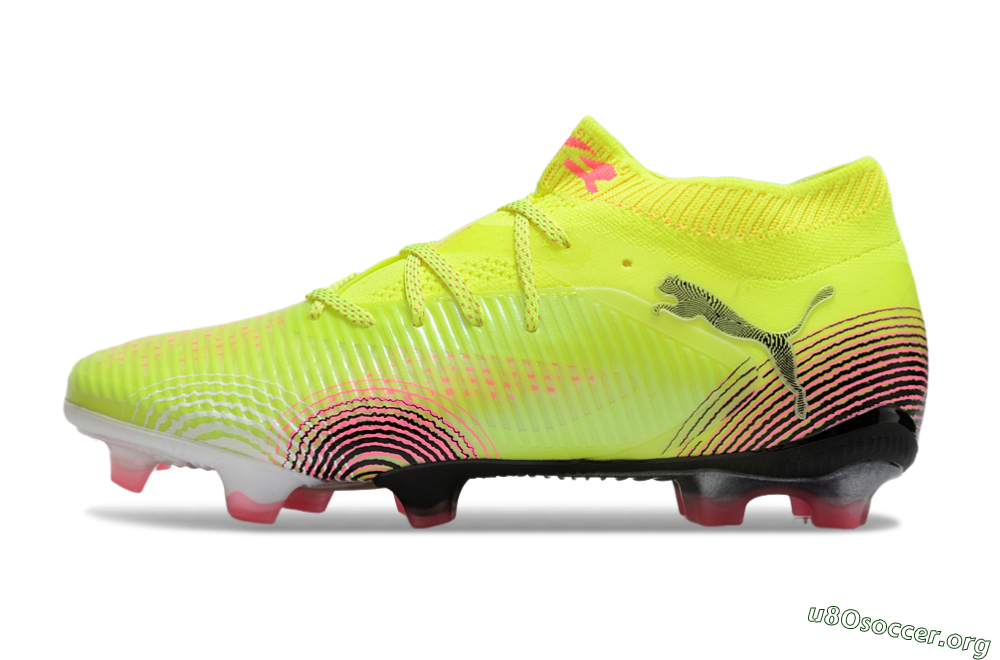 Puma Future 8 Ultimate FG Football Boots - Yellow/Pink/Black 3
