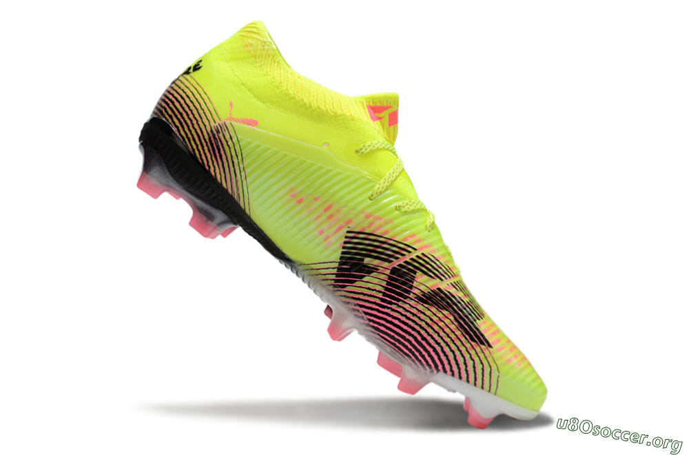 Puma Future 8 Ultimate FG Football Boots - Yellow/Pink/Black 4