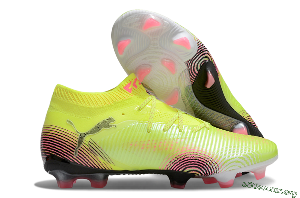 Puma Future 8 Ultimate FG Football Boots - Yellow/Pink/Black 2