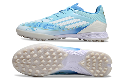Adidas F50 Pro TF Football Shoes - Jade/White/Beige