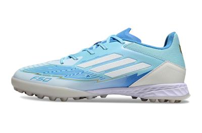Adidas F50 Pro TF Football Shoes - Jade/White/Beige
