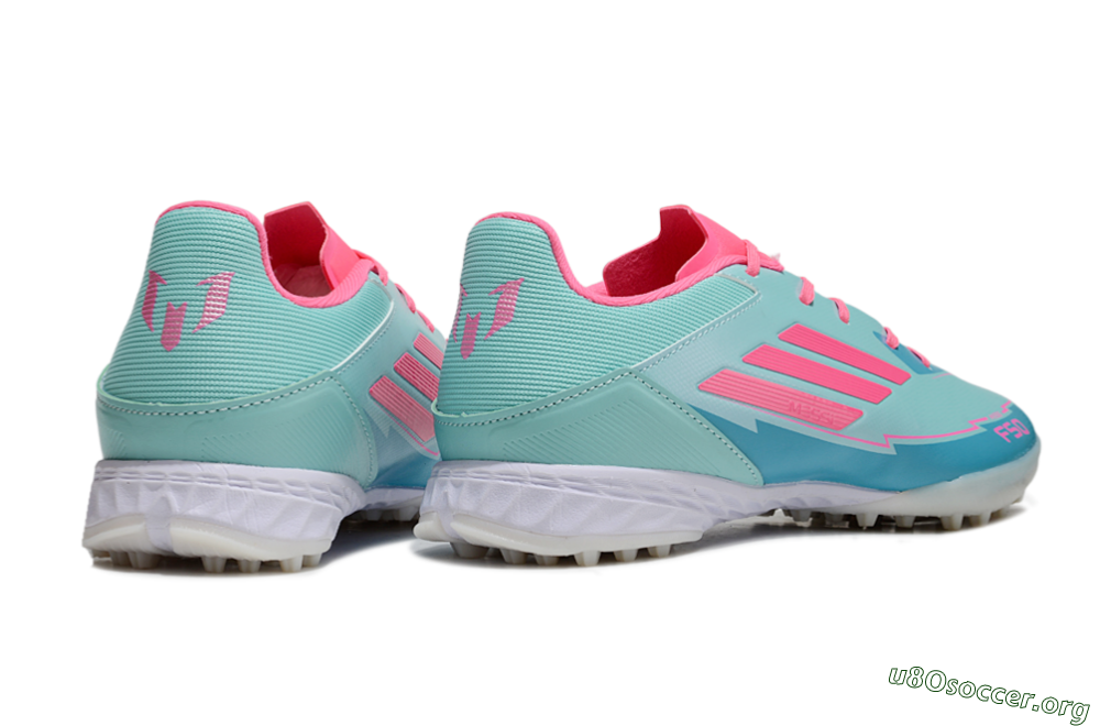 Adidas F50 Pro TF Football Shoes - Jade/Pink/White 6
