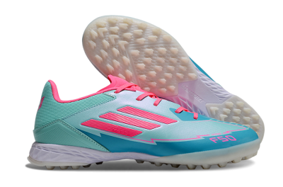 Adidas F50 Pro TF Football Shoes - Jade/Pink/White