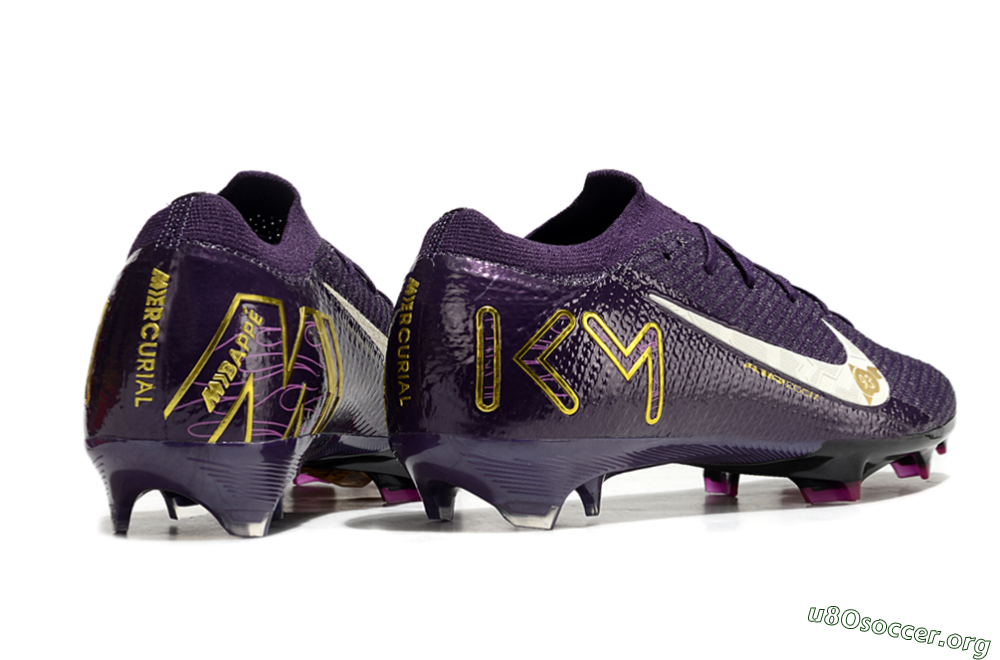 Nike Air Zoom Mercurial Vapor 16 Elite FG Football Boots - Purple/White/Gold 6