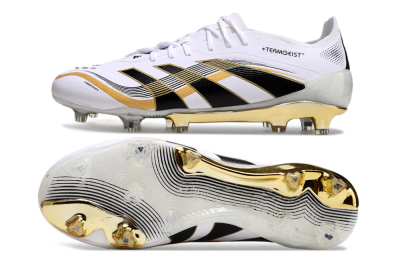 Adidas Predator Elite 25 FG Football Boots - White/Black/Gold