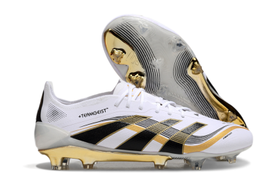 Adidas Predator Elite 25 FG Football Boots - White/Black/Gold