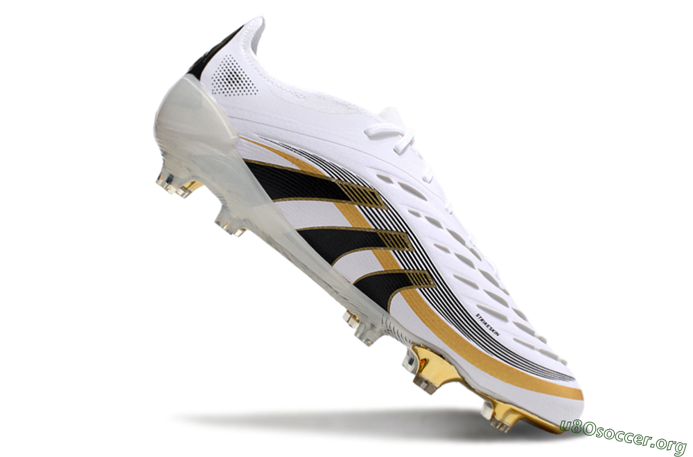 Adidas Predator Elite 25 FG Football Boots - White/Black/Gold 4