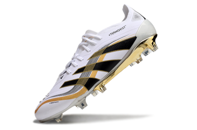 Adidas Predator Elite 25 FG Football Boots - White/Black/Gold