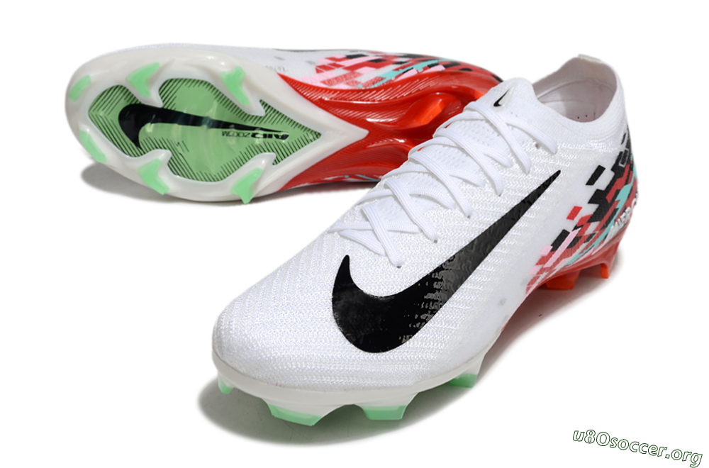 Nike Air Zoom Mercurial Vapor 16 Elite FG Football Boots - White/Black/Red 0