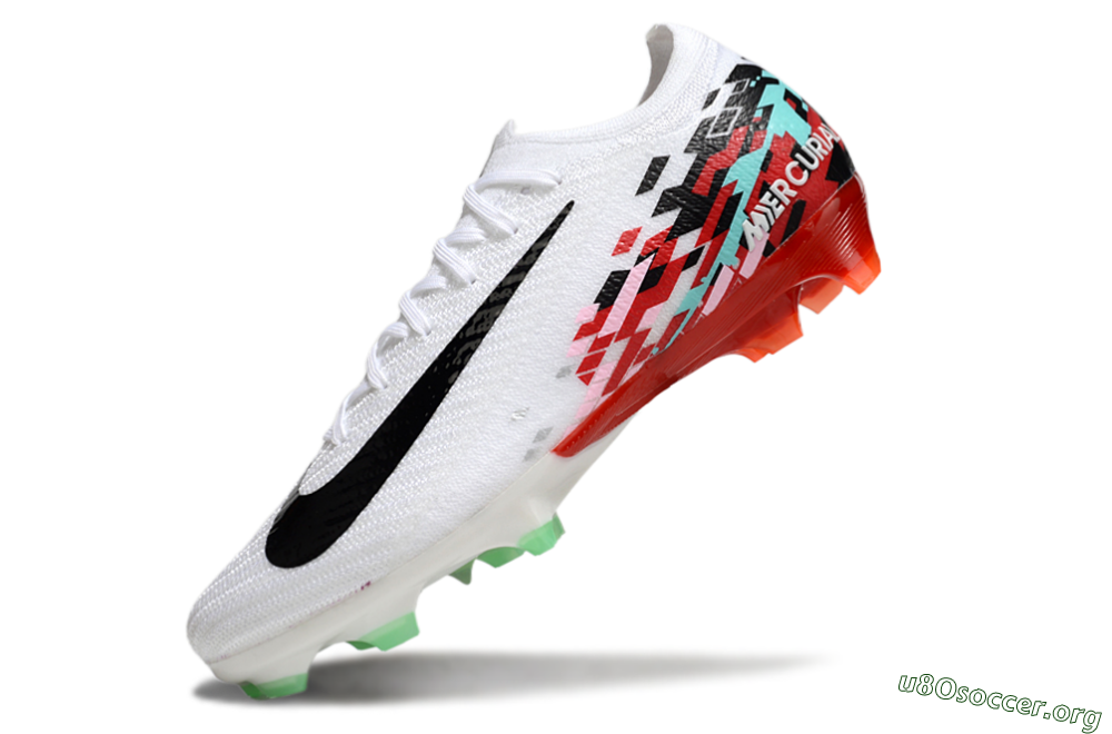 Nike Air Zoom Mercurial Vapor 16 Elite FG Football Boots - White/Black/Red 5