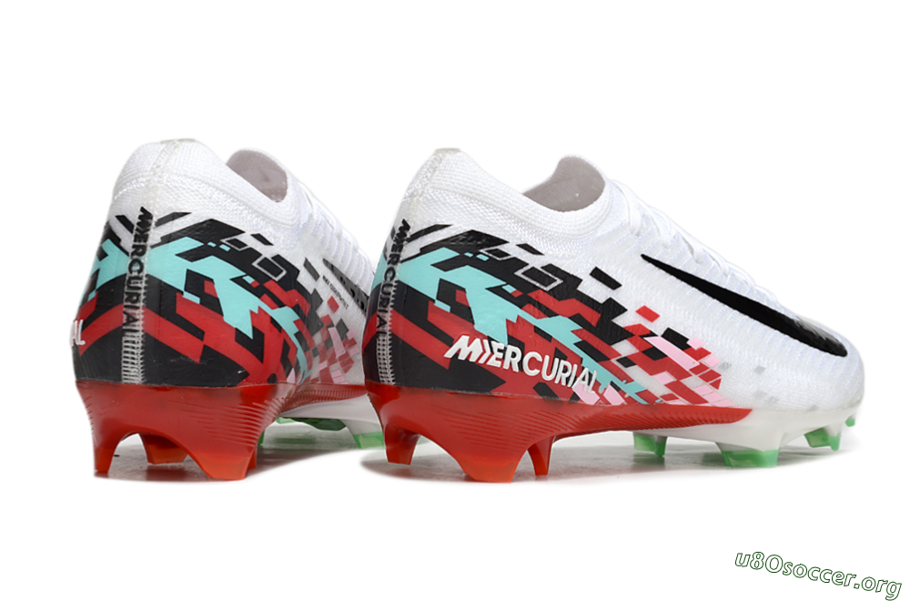 Nike Air Zoom Mercurial Vapor 16 Elite FG Football Boots - White/Black/Red 6