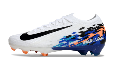 Nike Air Zoom Mercurial Vapor 16 Elite FG Football Boots - White/Black/Blue/Orange