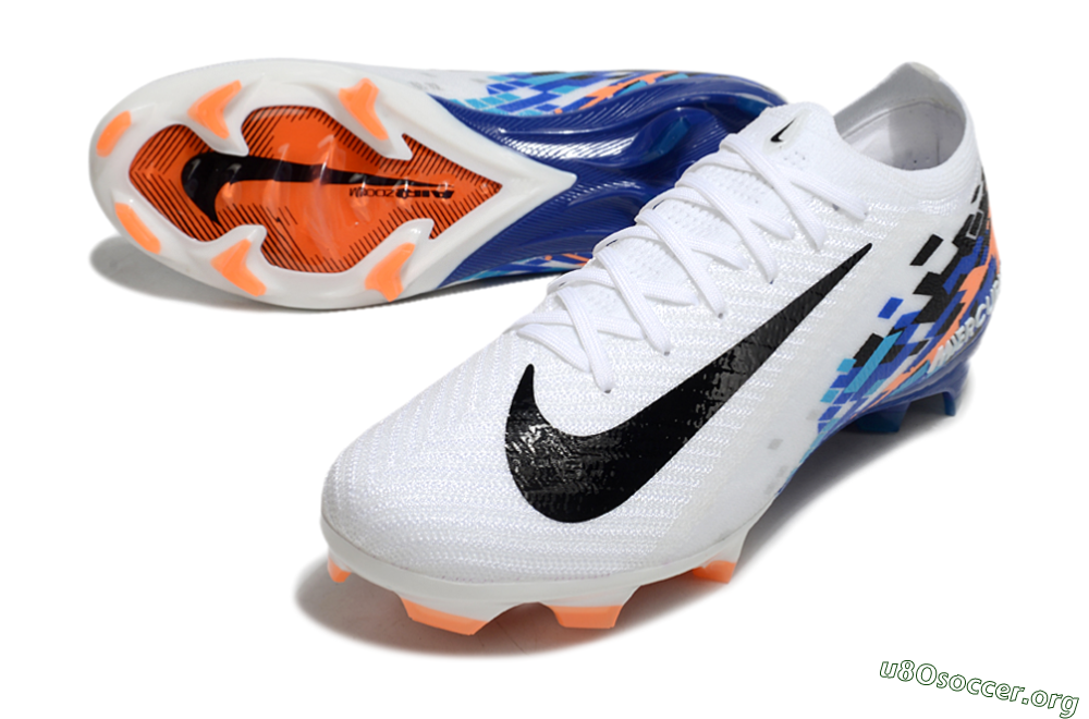 Nike Air Zoom Mercurial Vapor 16 Elite FG Football Boots - White/Black/Blue/Orange 0
