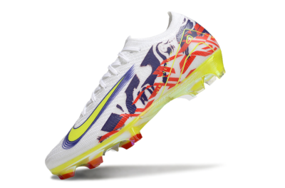 Nike Air Zoom Mercurial Vapor 16 Elite FG Football Boots - White/Blue/Yellow