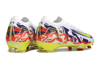 Nike Air Zoom Mercurial Vapor 16 Elite FG Football Boots - White/Blue/Yellow