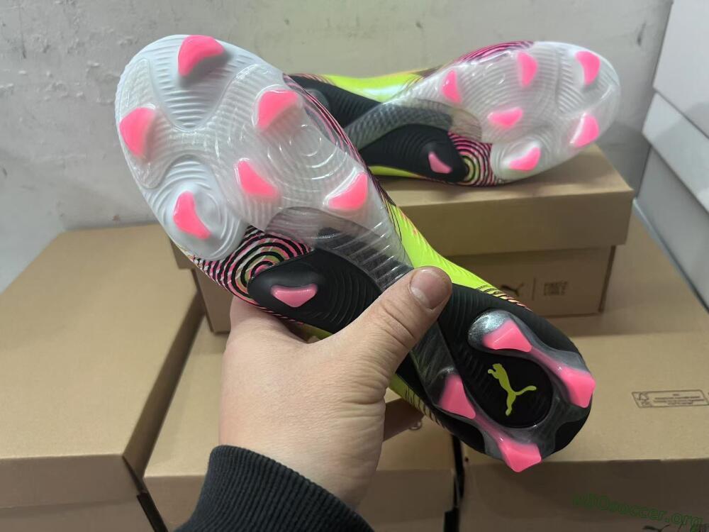Puma Future 8 Ultimate FG Football Boots - Yellow/Pink/Black