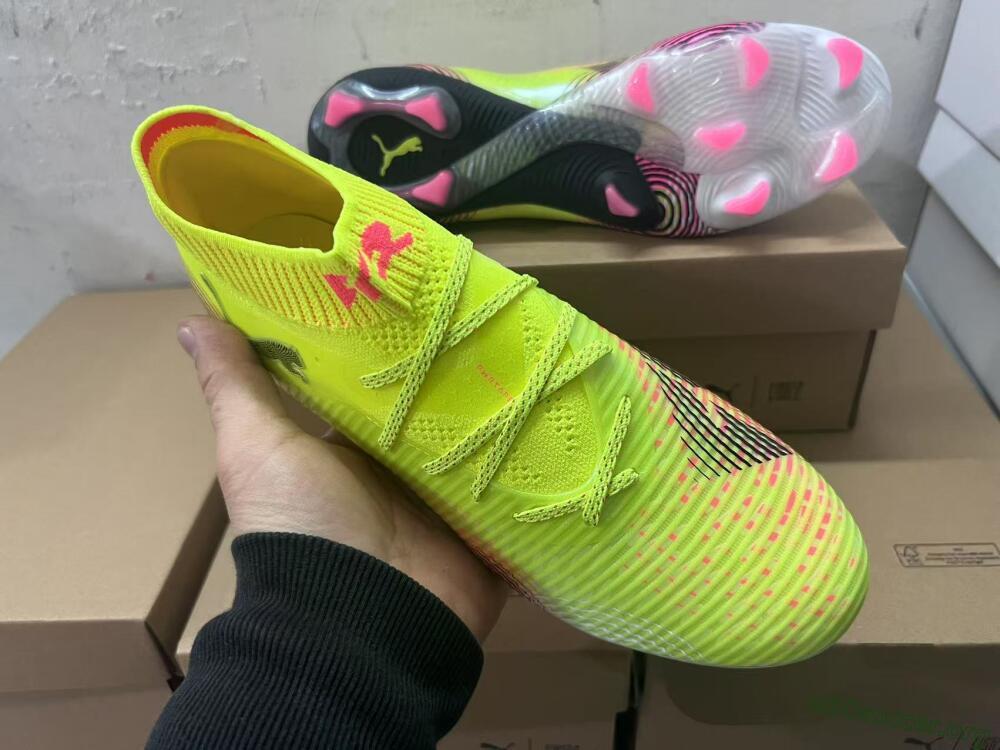 Puma Future 8 Ultimate FG Football Boots - Yellow/Pink/Black