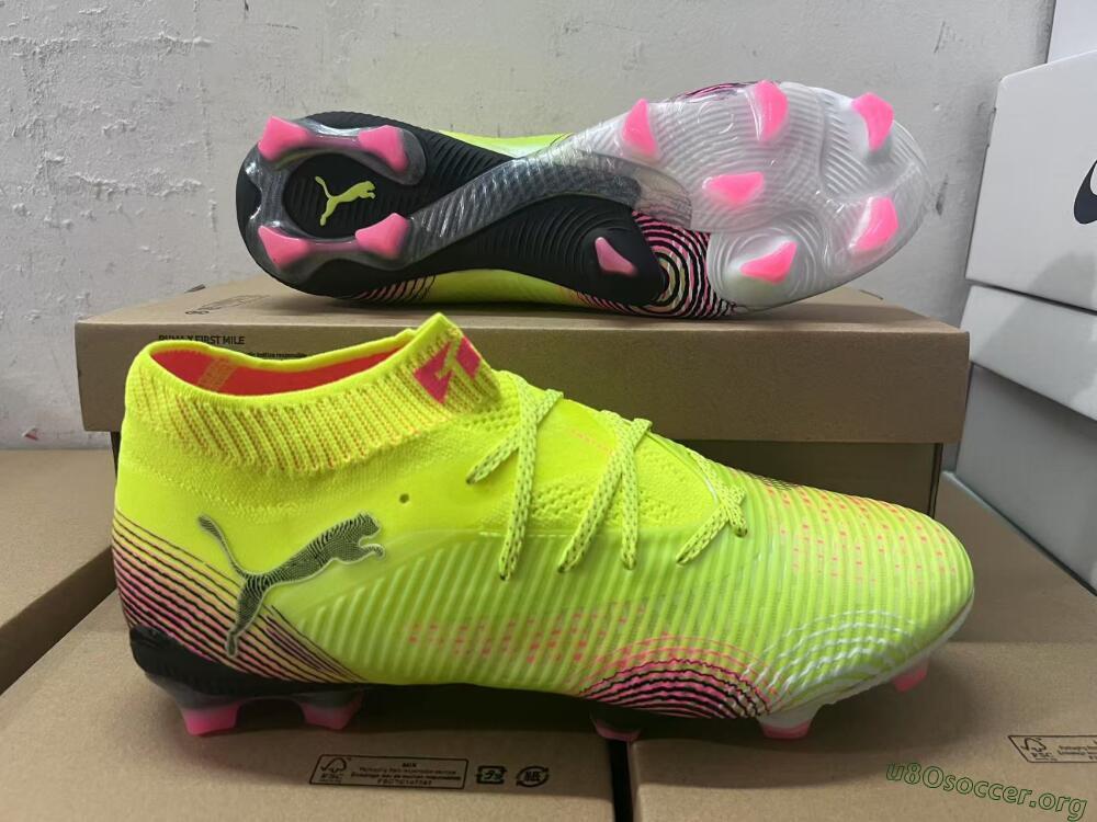 Puma Future 8 Ultimate FG Football Boots - Yellow/Pink/Black