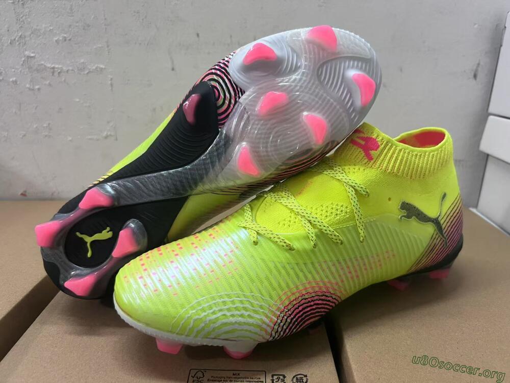 Puma Future 8 Ultimate FG Football Boots - Yellow/Pink/Black