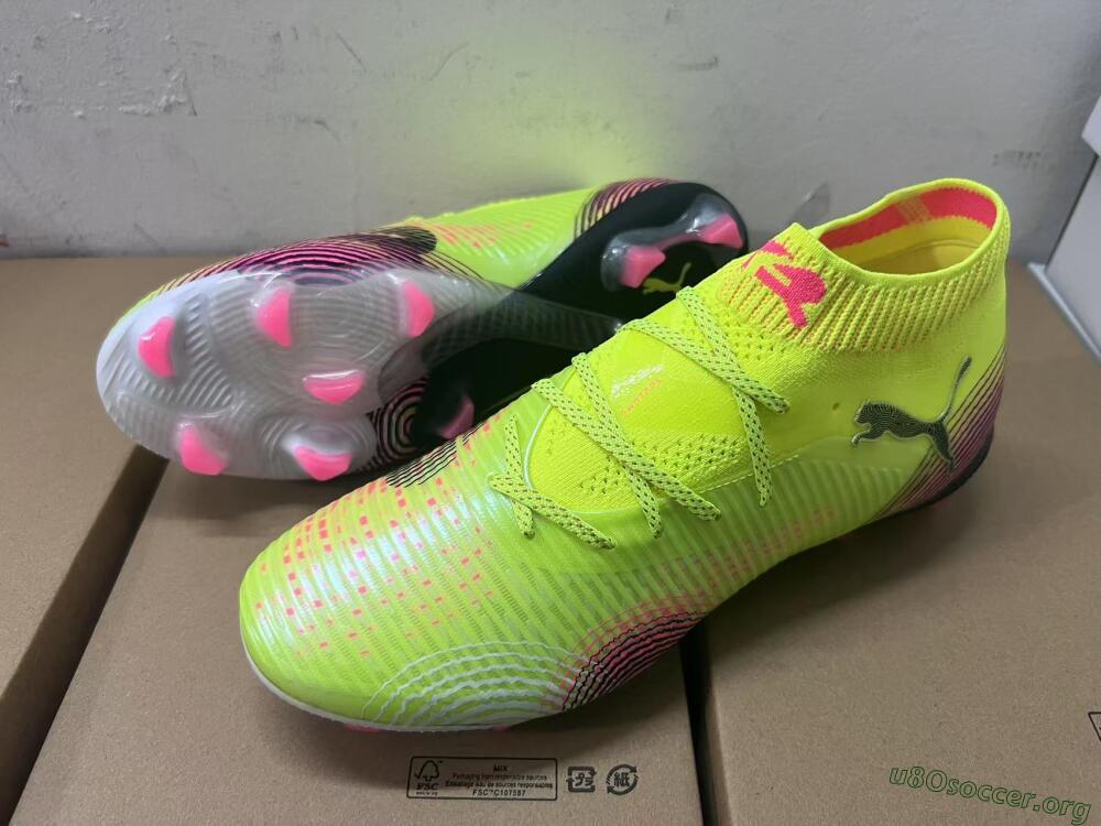 Puma Future 8 Ultimate FG Football Boots - Yellow/Pink/Black
