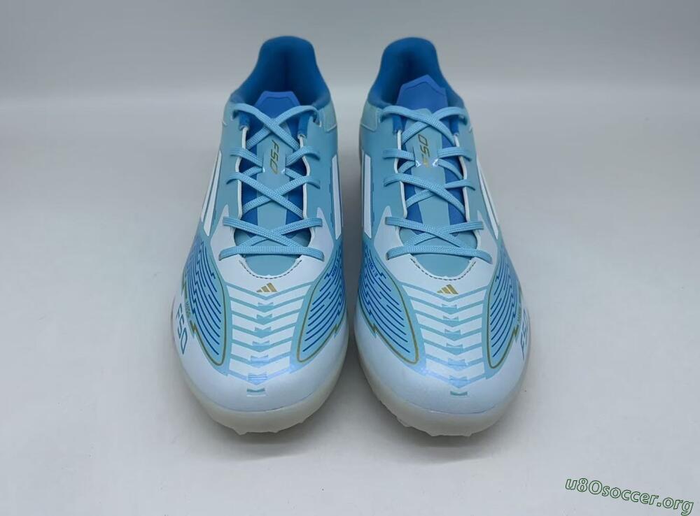 Adidas F50 Pro TF Football Shoes - Jade/White/Beige