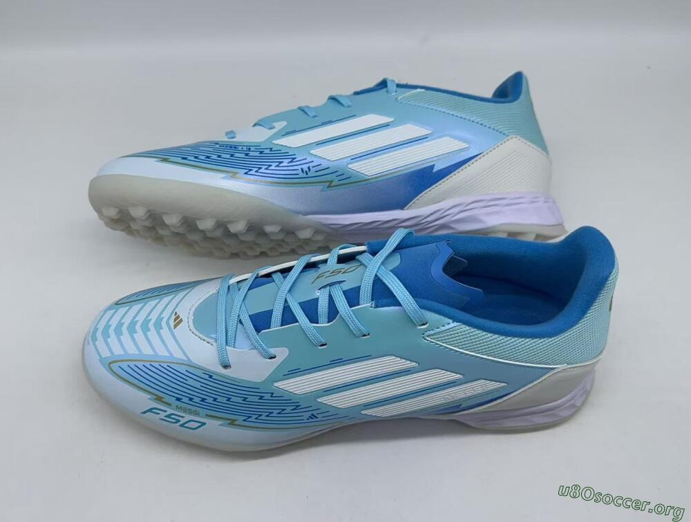 Adidas F50 Pro TF Football Shoes - Jade/White/Beige