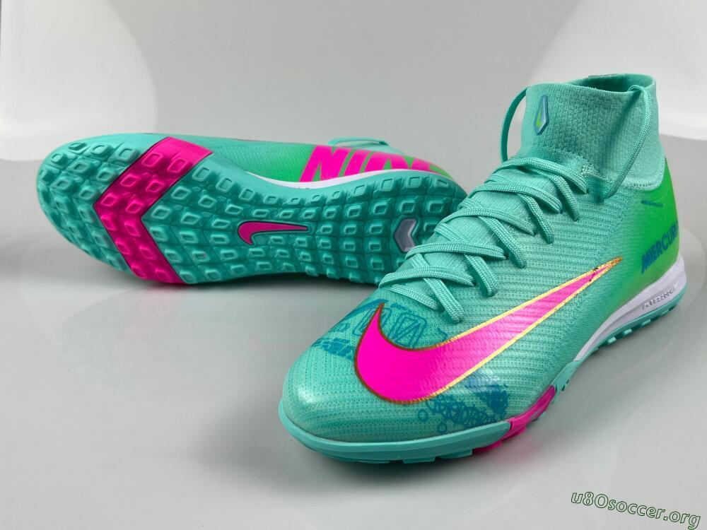 Nike Air Zoom Mercurial Superfly 10 Academy TF Football Shoes - Jade/Pink/White