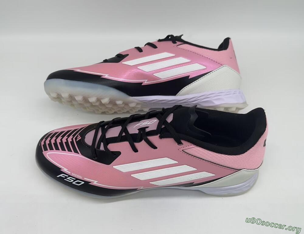 Adidas F50 Pro TF Football Shoes - Pink/Black/White