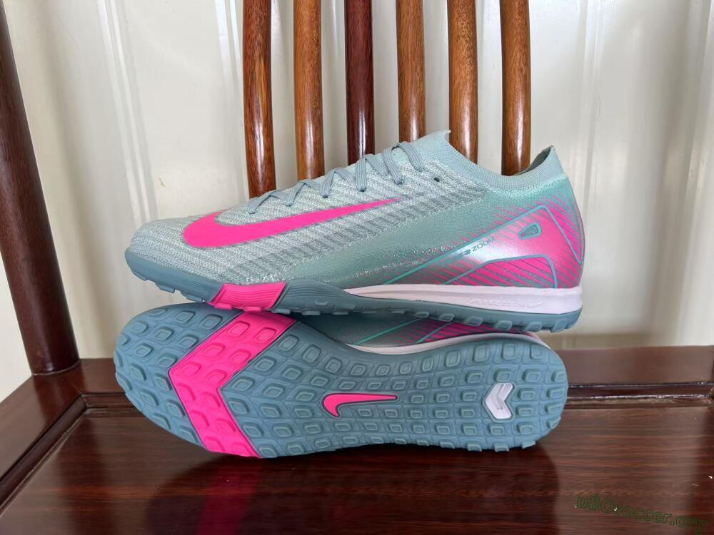 Nike Air Zoom Mercurial Vapor 16 Elite TF Football Shoes - Jade/Pink/Silver