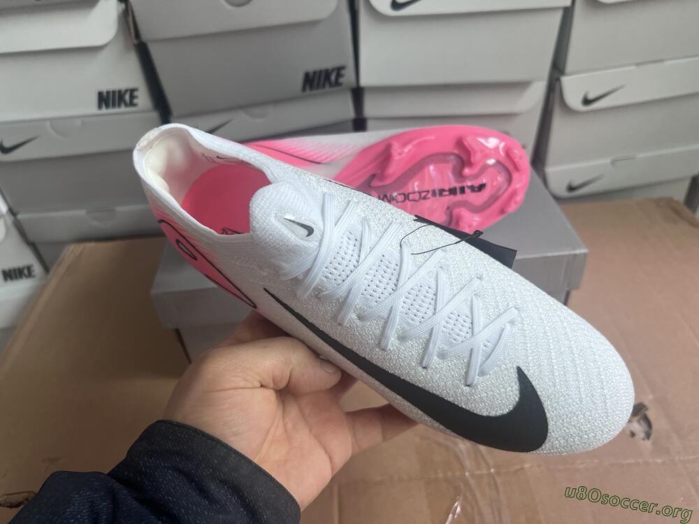 Nike Air Zoom Mercurial Vapor 16 Elite FG Football Boots - White/Black/Pink